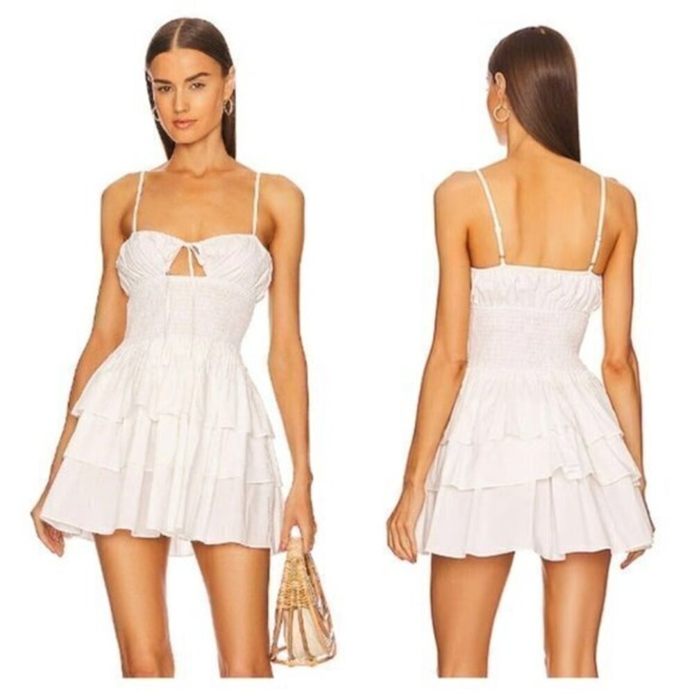 Michael Costello x REVOLVE Ayah Mini Dress - White